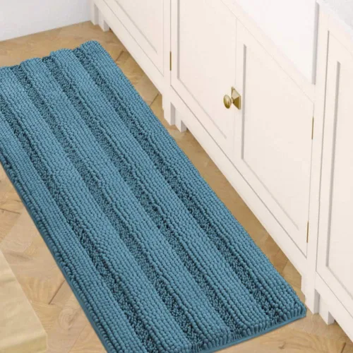 Miniatura 160 de H.VERSAILTEX - Alfombras de baño, juego de 2 piezas, alfombra de contorno para baño, juego de alfombras para inodoro, alfombra antideslizante