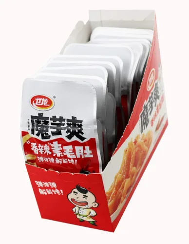 WeiLong Latiao, Damianjin Gluten picante, ,,Wei Long Konjac 20 bolsitas/14.26 oz de aperitivo chino, Chanmoyu, Moyushuang, paquete pequeño