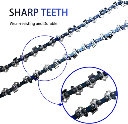 Miniatura 4 de 2 cadenas de motosierra de 14 pulgadas para WORX WG305.1 WG305, cadena de repuesto de 14 pulgadas para Sun Joe SWJ599E SWJ699E - 3/8 pulgadas