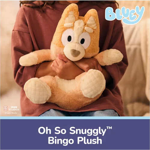 Miniatura 2 de GUND Peluche oficial de Bingo Oh So Snuggly, peluches de Bluey, juguete sensorial de peluche para bebés y niños pequeños, naranja, 12.5 pulgadas