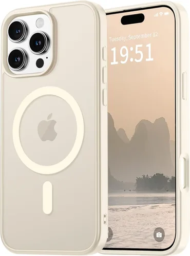 Miniatura 35 de vnnink para iPhone 12 y iPhone 12 Pro, funda de teléfono celular translúcida con protección contra caídas de grado militar, mate magnética