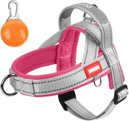 Miniatura 3 de Arnés para perro sin tirones con acolchado de malla transpirable, arnés reflectante ajustable a prueba de escape, arnés de chaleco para perro