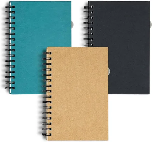Miniatura 8 de 3 paquetes de cuadernos en espiral, diario a rayas en espiral con tapa dura, 8.5 x 11 pulgadas, 240 páginas, papel de 3.53 oz/m², cuadernos