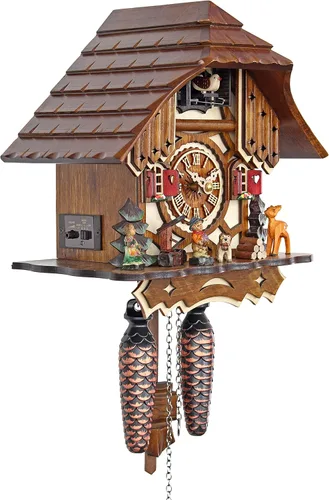 Miniatura 2 de Reloj de cuco de cuarzo - La casa de entramado de madera AH 20 QM