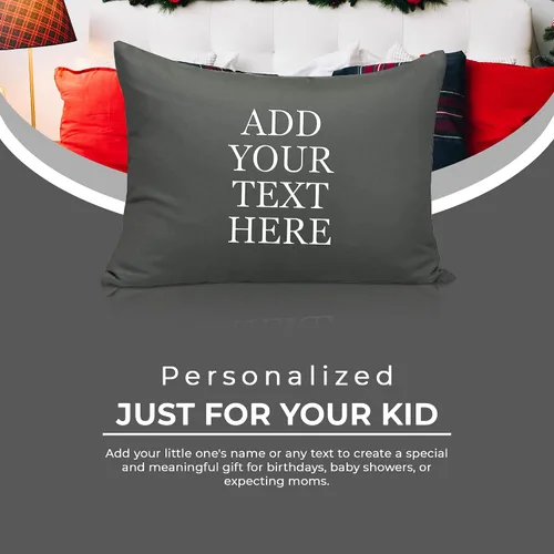 Miniatura 4 de Fundas de almohada personalizadas para niños pequeños de 13 x 18 pulgadas, funda de almohada de microfibra cepillada súper suave y acogedora