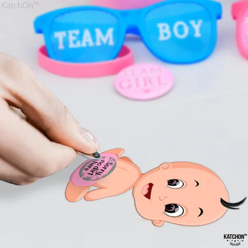 Miniatura 6 de KatchOn, Juego de rascar para baby shower para invitados, 50 tarjetas, juego de rascar para bebés, juegos de revelación de género para invitados