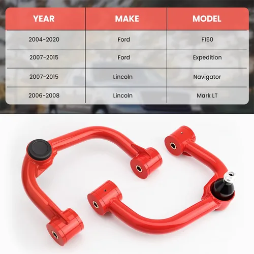 Miniatura 2 de Brazos de control superiores delanteros de 2-4 pulgadas compatibles con F-150 2004-2020, Expedition Lincoln Navigator 2007-2015, Lincoln Mark LT