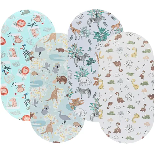 Onacosht Sábanas de moisés para bebé, niño y niña, sábana bajera elástica transpirable universal para moisés, cuna de reloj de arena, almohadilla