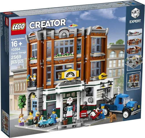 Miniatura 4 de LEGO Creator Expert Corner Garage 10264 Kit de construcción, (2569 piezas)