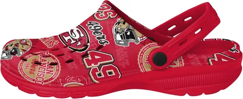 Miniatura 2 de FOCO Arizona Cardinals NFL Mens Historic Print Clog with Strap