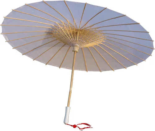 Miniatura 39 de Parasol de tela de bambú liso, ideal para recuerdos de fiesta de boda (fucsia)