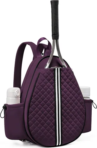 Miniatura 21 de Mochila de tenis Sucipi, mochila de tenis acolchada con bandolera cruzada, bolsas para raquetas de tenis resistentes al agua para mujeres y hombres