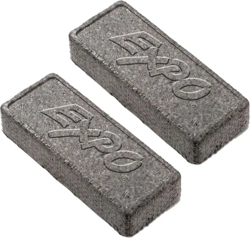 Expo Borrador de bloque 81505 para pizarra blanca de borrado en seco, tejido suave, 5 1/8 pulgadas de ancho x 1 1/4 pulgadas de alto– Paquete de 12,