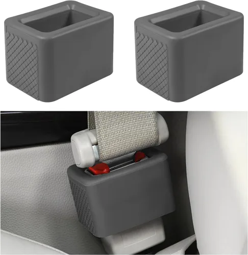 Miniatura 10 de 2 soportes para hebilla de cinturón de seguridad, hebilla de silicona para cinturón de seguridad para un fácil acceso, el fijador de hebilla