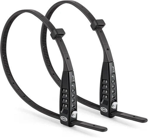 CXWXC Cerradura de amarre con cremallera, 4 dígitos para casco de bicicleta, motocicleta, patineta, esquís, snowboard, cochecito y gabinete, ideal