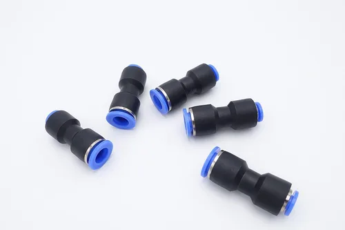 Miniatura 25 de Empuje para conectar, tubo de 1/2 pulgada de diámetro exterior x tubo de 1/4 pulgadas, conector de dos vías de unión recta de aire neumático