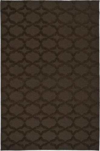 Miniatura 313 de Garland Rug Sparta - Alfombra antideslizante de polipropileno de 2 pies x 12 pies, color negro, ideal para salas de estar y pasillos, elegante