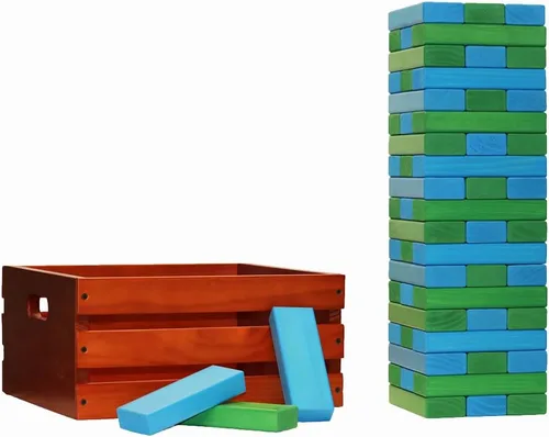 Miniatura 58 de Tailgating Pros Maderas gigantes de primera calidad con caja manchada: ¡elige los colores de tu equipo! Juego gigante para patio al aire libre