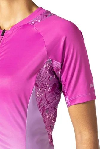 Miniatura 4 de Terry Bella Prima Short Sleeve Bike Jersey - Womens UPF 50 Womens Full Front Zip Cycling Jersey