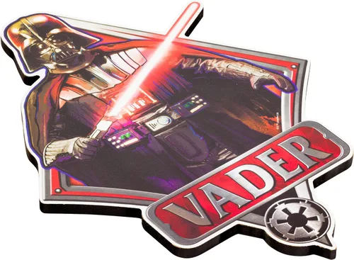 Miniatura 3 de Silver Buffalo Disney Star Wars Darth Vader Episodio 4 Arte de pared de madera troquelada, 13 x 9.5 pulgadas, multicolor