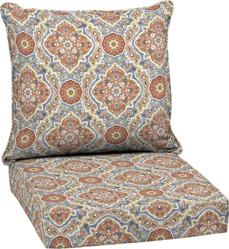Miniatura 108 de Arden Outdoor Deep Seat Cushion Set, 24 x 24 pulgadas, Cojín para patio resistente al clima, a la lluvia y a la decoloración para silla, sofá y sofá