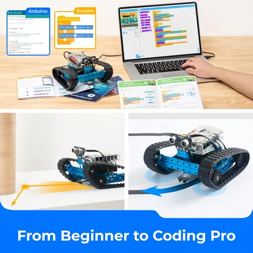 Miniatura 4 de Set de robot educativo transformable mBot Ranger STEM de Makeblock, de bricolaje, kit de robot 3 en 1, Arduino, aprendizaje de código Scratch 2.0