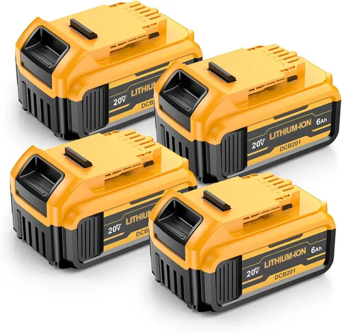 Miniatura 9 de Paquete de 2 baterías de repuesto de 20 V máx. 6.0 mAh para DE-Walt, DCB200 DCB201 batería de repuesto con estación de cargador de batería DCB201