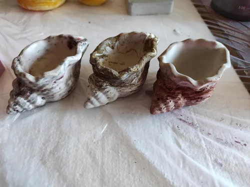 Miniatura 5 de Moldes de silicona para tarro de vela, molde de vela de caracola, forma de concha, molde de contenedor de plantación de suculentas para hacer