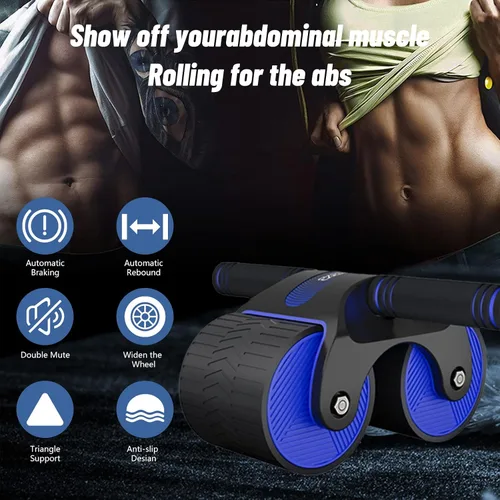 Miniatura 3 de Rueda aabdominal de rebote automático, 1 juego de rueda abdominal de rebote automático mejorada 2023 para teléfono celular, rodillo abdominal
