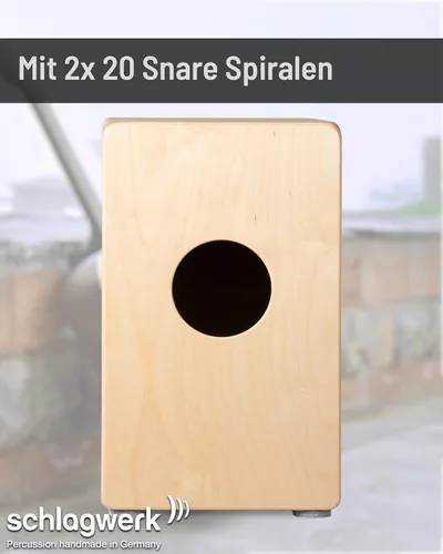 Miniatura 3 de Schlagwerk CP80 Rudiments Series Snare Cajon l Natural Abedul Superficie de juego l Caja de resonancia SPL l Cajas de alambre fijo l Fabricado