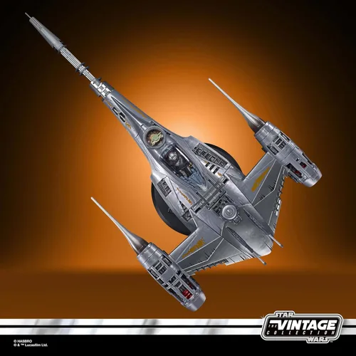 Miniatura 5 de Star Wars The Vintage Collection The Mandalorian's N-1 Starfighter, The Mandalorian - Vehículo y figuras de acción de 3.75 pulgadas, para edades