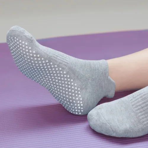 Miniatura 7 de RATIVE - Calcetines antideslizantes para yoga, pilates y hospitales, para adultos, hombres y mujeres