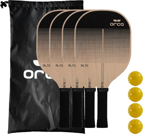 Miniatura 8 de Orca Pickleball Paddles, Sports Series Wood Pickleball Paddle Sets, Pickleball Paddles Starter Set with Pickleballs and Accessories