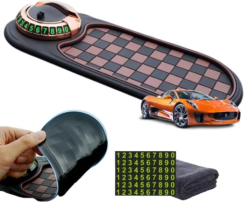 Miniatura 11 de DDRIC Alfombrilla antideslizante multifunción para automóvil, soporte universal para teléfono, almohadilla giratoria antideslizante para tablero