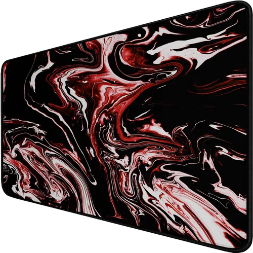 Miniatura 27 de Alfombrilla de mouse grande para juegos, 31.5 x 15.7 x 0.12 pulgadas, alfombrilla de mouse extendida, antideslizante, resistente a derrames