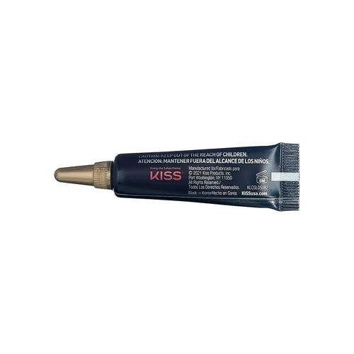 Miniatura 4 de KISS Lash Couture - Adhesivo de látex negro para pestañas con extracto de avena relajante, boquilla de control de precisión, probado por