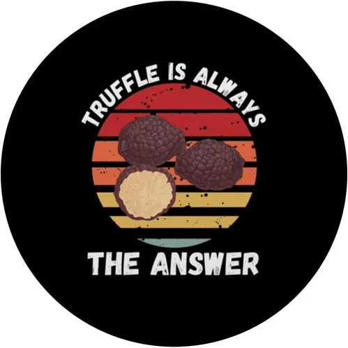 Miniatura 3 de Vintage Truffle Is Always The Answer Retro Food Lover PopSockets Standard PopGrip