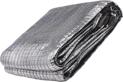 Miniatura 4 de 85 % papel de aluminio, tela resistente con ojales, pantalla de privacidad para mascotas, cubierta de automóvil, patio, jardín, pérgola, toldo