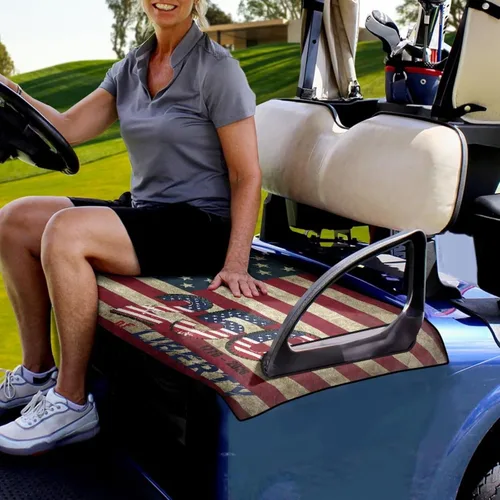 Miniatura 3 de Yewattles Funda de Asiento de Carrito de Golf Portátil Toalla de Asiento Club Car Ajuste Universal Carrito de Golf de 2 Asientos