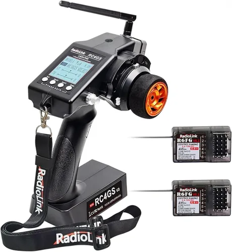 ATA HOBBY Radiolink RC4GS V3 (V2 Upgrade) Transmisor de radio RC de 5 canales y 2 receptores R6FG con kit de control remoto Gyro 2.4ghz 400M para