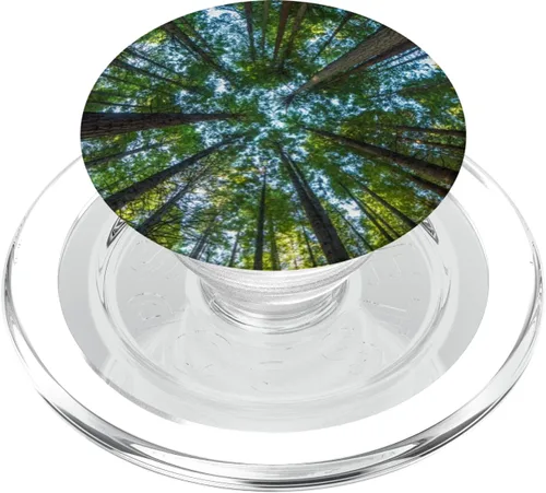 Miniatura 8 de Nature Giant Redwood Trees PopSockets - Agarre y soporte para teléfonos y tabletas, Negro