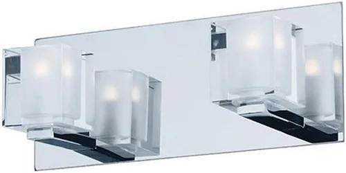 Miniatura 3 de ET2 E32032-18PC Bloques de construcción LED compatibles con ADA, montaje en pared para tocador de baño, 2 luces, 4.4 vatios totales, 5 pulgadas