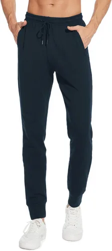 SEVEGO Pantalones deportivos de algodón ligero con entrepierna alta de 32343638 pulgadas para hombre, pantalones deportivos extra largos con
