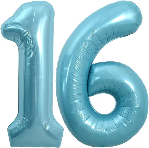 Miniatura 111 de TONIFUL 40 Inch Pastel Blue Number 8 Foil Balloons Large Mylar Foil Digital 8 Balloons for 8th Birthday, Gender Neutral Party, Baby Shower, Oro rosa