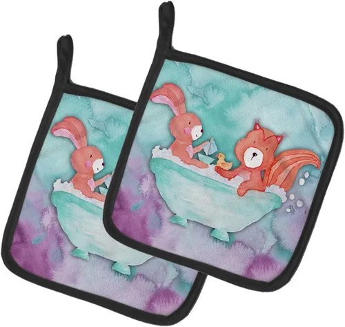 Miniatura 27 de Caroline's Treasures BB7370PTHD - Juego de soportes para ollas de herradura para cocina, resistentes al calor, almohadillas calientes para cocinar