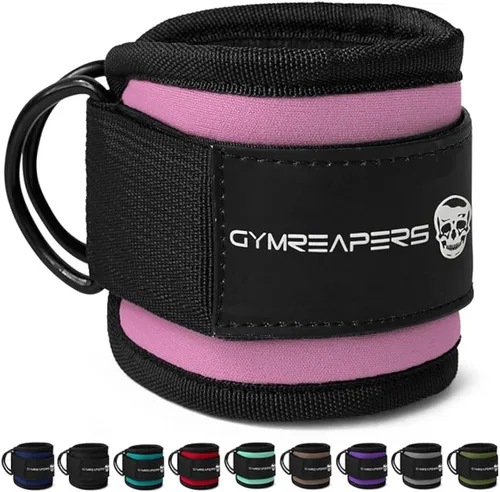 Miniatura 10 de Gymreapers - Correas de tobillo para Kickbacks en máquinas de cable, entrenamientos de glúteos, ejercicios de la parte inferior del cuerpo - Correas