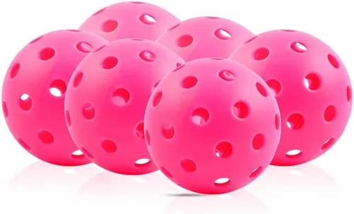 Miniatura 11 de Fizzazzle Bolas de pickleball para exteriores, 40 agujeros, duraderas, de alto rebote aprobadas por USAPA, bolas de pickleball para torneo de vuelo