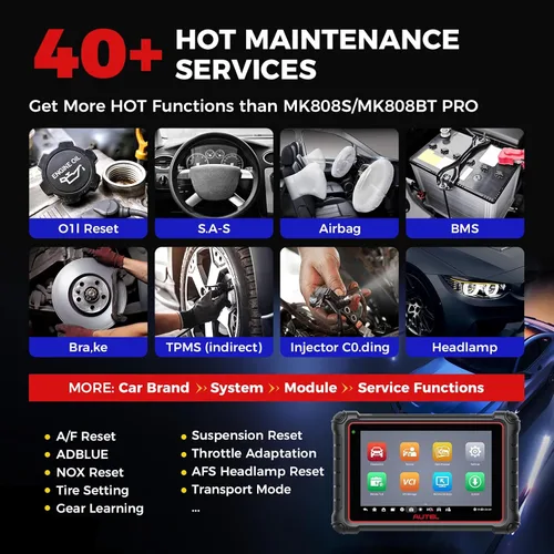 Miniatura 4 de Autel Kit de escáner MP900-BT, herramienta de escaneo bidireccional con codificación ECU (kit OBD completo), misma función que MS906MAX MS906 PRO