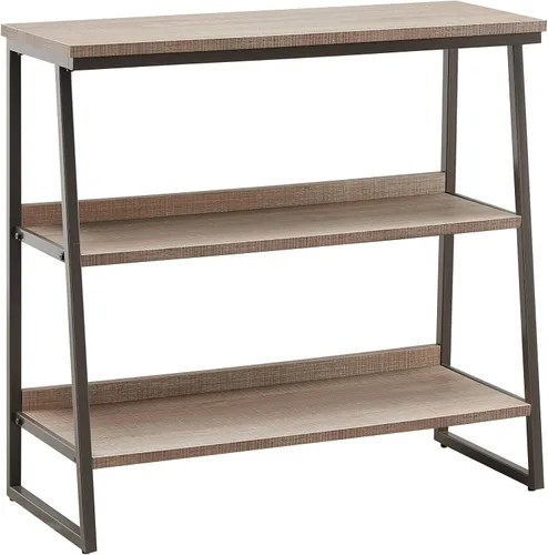 Miniatura 5 de Leick Home 70007-ROBLK - Estantería escalonada de metal y madera, roble aserrado/gris plomizo