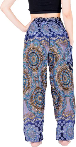 Miniatura 5 de LOFBAZ Vivid Yoga Harem Pantalones para Mujer Boho Hippie Lounge Pijamas India Beach